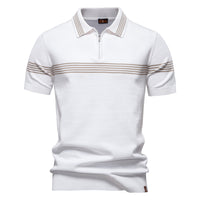 Fashion Striped Men's Business Short-sleeved Shirt