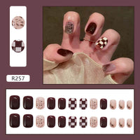 Nail Art Finished Fake Nail Scrub Nail Patch Wearable