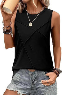 Womens Summer Tank Top Loose-Fit