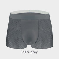 Men's Ice Silk Mesh See Through Breathable Boxer Briefs