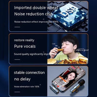 Microphone K8K9 Neckline Clip Live Radio Intelligent Noise Reduction
