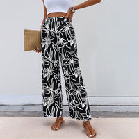 Women's Casual Printed Straight-leg Pants