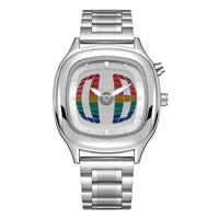 Retro-style Digital Display Watch With Hands And Numbersexclusive Trendy Quartz Timepiece