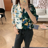 Printed Shirt Women's Design Small Niche Korean Version