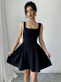 Women's Strapless Square-Neck Summer Dress