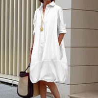 Women's Solid Color Fashion Single-breasted Hollow-out Long-sleeved Shirt