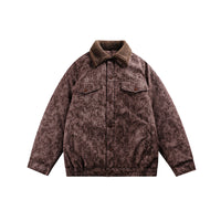 Non-hooded Multi-pocket Cotton-padded Casual Retro Baggy Coat