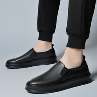 Fashion Men's Cowhide Noodle Casual Shoes