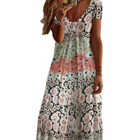 European And American V-neck Women's Dress