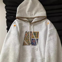 American Retro Hooded Sweatshirt For Women, Slimming And Loose