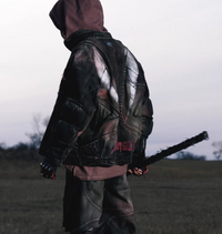 Racer Armor Crimson Gradient Denim Jacket
