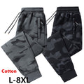 Men's Autumn Winter Cotton Casual Plus-sized Ankle Banded Pants