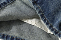 Design Sense Niche Buttocks Wrapped Denim Skirt