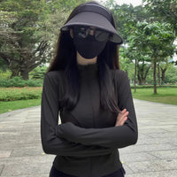 Ice Silk Sun Protection Clothing Women's Slim-fit UV-proof Tight Sports Jacket