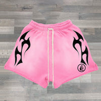 Geometric 3D Digital Printing Shorts