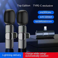 Microphone K8K9 Neckline Clip Live Radio Intelligent Noise Reduction
