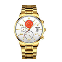 Men's Quartz Waterproof Calendar Steel Watch