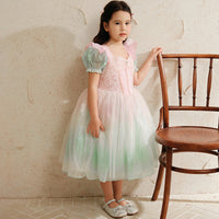 Amazon New Dresses Of Bride Fellow Kids Little Girl Wedding Girls Birthday Skirt Banquet Small Gauze Skirt Baby Girl Princess Dress