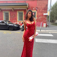 Elegant Figure-flattering Slip Dress With Straps