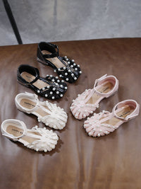 Big Boy And Little Girl In Pearl Fashion Princess High Heels