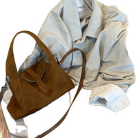 Womens Retro Minimalist Shoulder Crossbody Bag