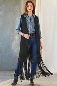 Slim-fit Sleeveless Vest Shawl Jacket