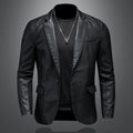 Suit Men's Leather Coat Casual Korean Style