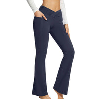 High Waist Slim Fit Wide Leg Yoga Pants Women