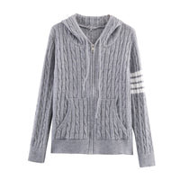 Women's Loose Casual Twist Hoodie Top