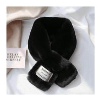 South Korea Chic Style Thickened Solid Color Furry Scarf