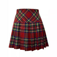 Women's Stripe College Style Pleated Skirt