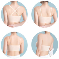 Simple Strapless Beauty Back Non-slip Front Buckle Girl Push-up Underwear