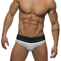 Fashion Elastic Youth Swimming Trunks On The Beach