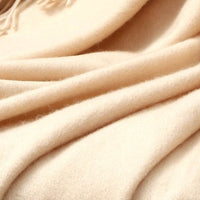Autumn And Winter Scarf Solid Color Wool Scarf Thickened Men And Women
