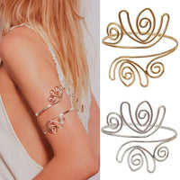 Fashion Personality Creative Exaggerated Geometric Flower Arm Ring