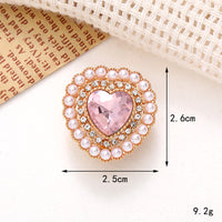 Diy Ornament Accessories Love Heart Bow Tie Gem Removable Shoe Ornament Shoe Buckle