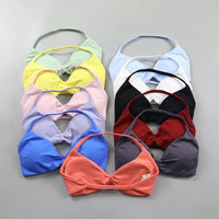 Womens High-intensity Halter Bra With Chest Pads