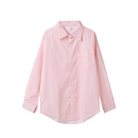 Striped Cardigan Outer Wear Women's Long-sleeved Sunscreen Shirt