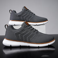 Plus-size Mens Shoes Flyknit Mesh Shoes Casual Sports Shoes