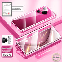 Magnetic King Phone Case Double-sided Glass Metal Drop Protection