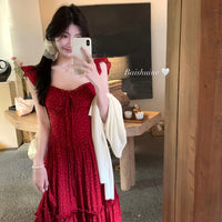 Beach-Style Backless Dress Womens Summer