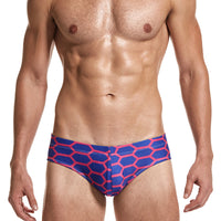 Men's Fashion Breathable Low Waist Printed Body Shaper Boxer Briefs