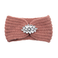 European And American Diamond Knitted Headband Ear Protector