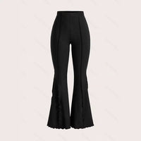 Fashionable Women's Retro High-Waisted Flare Pants
