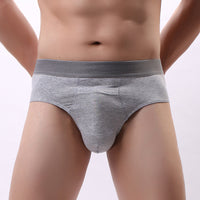 Men's Fashion Solid Color Underwear Cotton Briefs