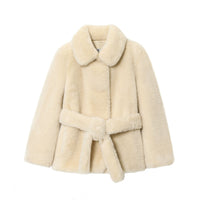 Fashionable Coat With A Belt