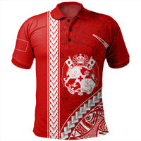 Hawaiian Tonga Graphic Polo Shirt Men