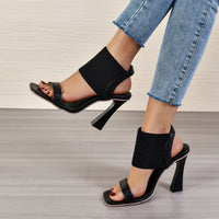 Sexy High Heel Elastic Strap Sandals For Women