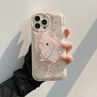 Ins Wind Broken Rabbit Silicone Phone Case