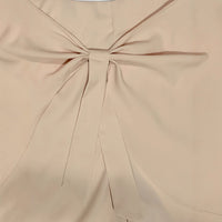 Bow-tie Designed High-waisted Wide-leg Shorts